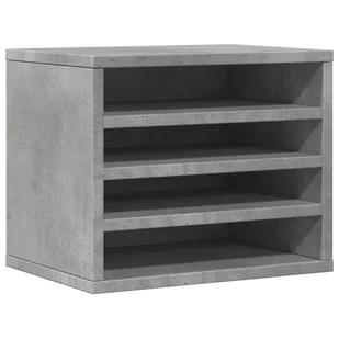 Organizer na biurko, szarość betonu, 36x26x29,5 cm - Przyborniki na biurko - miniaturka - grafika 1