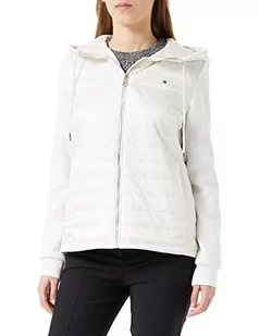 Tommy Hilfiger Damska kurtka dzianinowa Mix Lw wyściełana, Postarzana biel, 3XL - Kurtki damskie - miniaturka - grafika 1