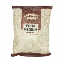 Płatki śniadaniowe i musli - Płatki ryżowe średnie Poha Medium Aiva 1kg - miniaturka - grafika 1