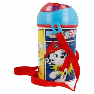 Bidon Kubek Ze Słomką Psi Patrol Pasek 450Ml - Kubki dla dzieci - miniaturka - grafika 1