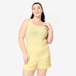 Koszulka bez rękawów damska Domyos Gym & Pilates slim - Koszulki sportowe damskie - miniaturka - grafika 1