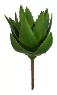 Sztuczne kwiaty - sztuczna roślina Aloe Vera 14 x 25 cm zielona/brązowa - miniaturka - grafika 1