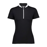 Koszulki i topy damskie - CMP CMP Damski T-shirt ze streczu czarny S 30C7336 - miniaturka - grafika 1