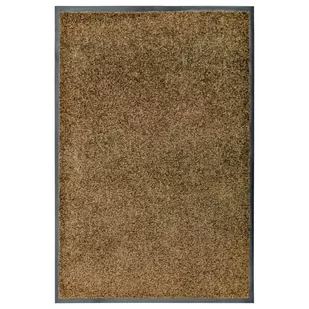shumee Wycieraczka z możliwością prania brązowa 60 x 90 cm - Wycieraczki samochodowe - miniaturka - grafika 1