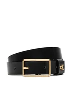Paski - Calvin Klein Pasek Damski Square Buckle Ck Loop 25Mm LV04F7050G Czarny - miniaturka - grafika 1