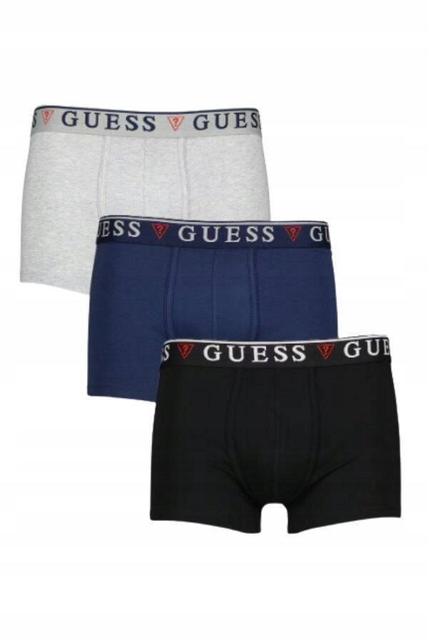 BOKSERKI MĘSKIE BAWEŁNIANE MAJTKI ZESTAW GUESS U97G01 KCD31 - ROZMIAR - XXL