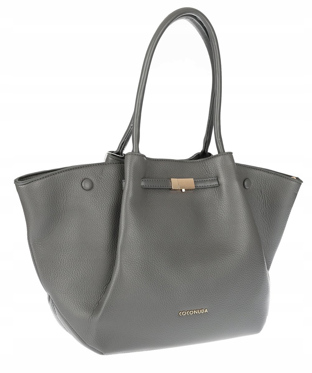 Torebka Damska Shopperka Pojemna Modna Duża Torba Listonoszka 14081 Szara