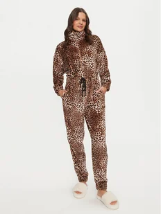Hunkemöller Kombinezon 204241 Brązowy Relaxed Fit - Piżamy damskie - miniaturka - grafika 1