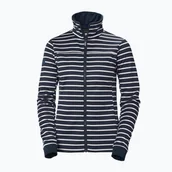Bluzy damskie - Bluza żeglarska damska Helly Hansen Crew Fleece navy stripe - miniaturka - grafika 1
