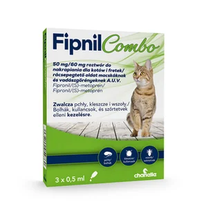 Fipnil Combo Kot 3 pipety - Artykuły przeciw pasożytom - miniaturka - grafika 1