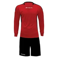 Zestawy damskiej odzieży sportowej - Givova KITC64, Unisex Dorosły, Czerwono-Czarny, S - miniaturka - grafika 1