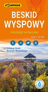 Beskid Wyspowy mapa laminowana - książka - Przewodniki - miniaturka - grafika 1