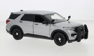 Samochody i pojazdy dla dzieci - Motormax Ford Police Interceptor Utility Silver 1:24 76990S - miniaturka - grafika 1
