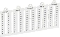 Kanały kablowe - Legrand Płytki oznaczników VIKING3 szerokość 5mm 11-20 pionowe 039556 1000szt. 039556 - miniaturka - grafika 1