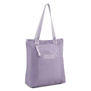 TOREBKA damska duża NA RAMIĘ torba zakupowa miejska PUMA shopper fioletowa - Torebki damskie - miniaturka - grafika 1