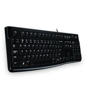 Klawiatury - Logitech K120 Corded Keyboard klawiatura USB Grecki Czarny 920-002490 - miniaturka - grafika 1