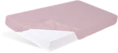 Okrycia kąpielowe dla dzieci - Prześcieradło 60x120 bawełniane różowe z gumką BabyMatex - miniaturka - grafika 1