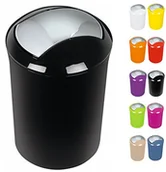 Koszyki łazienkowe - Spirella spirella 1014388 Sydney kosz na śmieci Czarny 10.14388 - miniaturka - grafika 1