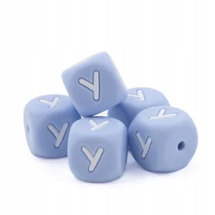 Silikonowy koralik 12 mm Alfabet do zawieszki Niebieski 5szt Litera Y - Dekoratorstwo Silikonowy koralik 12 mm Alfabet do zawieszki Niebieski 5szt Litera Y - Dekoratorstwo - miniaturka - grafika 1