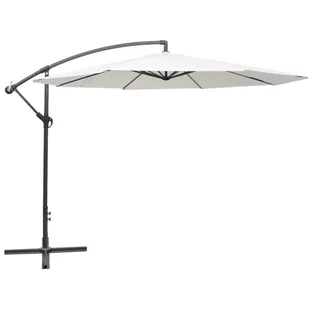 vidaXL vidaXL Parasol na wysięgniku 3,5 m, biały piasek - Parasole ogrodowe - miniaturka - grafika 2