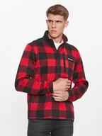 Odzież trekkingowa męska - Columbia Polar Sweater Weather™ II Printed Half Zip Czerwony Regular Fit - miniaturka - grafika 1