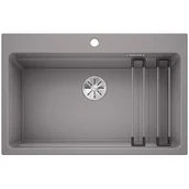 Zlewozmywaki - Blanco ETAGON 8 Silgranit PuraDur Alumetalik, (525189) - miniaturka - grafika 1