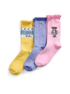 Skarpetki dla dzieci - Polo Ralph Lauren Zestaw 3 par wysokich skarpet dziecięcych 448969099001 Kolorowy - miniaturka - grafika 1