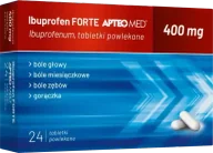 Przeziębienie i grypa - SYNOPTIS PHARMA SP. Z O.O. Apteo Med Ibuprofen 400mg 24 tabletki powlekane 3557792 - miniaturka - grafika 1