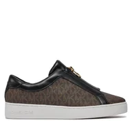 Sneakersy damskie - Sneakersy MICHAEL Michael Kors Keaton Zip Slip On 43R4KTFP2B Brązowy - miniaturka - grafika 1