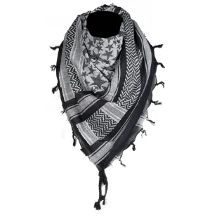 Chusta Arafatka Mil-Tec Stars - Czarna / Biała - Odzież taktyczna i umundurowanie - miniaturka - grafika 1