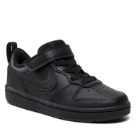 Buty sportowe damskie - Nike Buty Court Borough Low 2 (PSV) BQ5451 001 Black/Black/Black - miniaturka - grafika 1