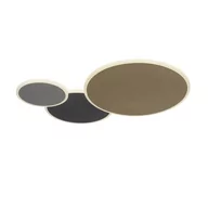 Lampy sufitowe - Paul Neuhaus Inteligentna lampa sufitowa z mosiądzu  stali i szarości z diodami LED - Stan - miniaturka - grafika 1
