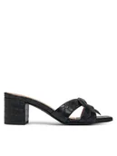 Klapki i japonki damskie - LOVE MOSCHINO Klapki JA28065G1MIB0000 Czarny - miniaturka - grafika 1