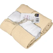 Pieluchy - BabyMatex Pieluszki muślinowe 70x80cm Beżowe, 3szt. - miniaturka - grafika 1