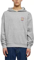 Bluzy męskie - Urban Classics Męska bluza z kapturem Big Peace, szary, XL - miniaturka - grafika 1