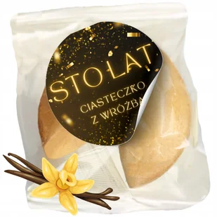 Magia Ciasteczko z Wróżbą na przybycie STO LAT Ciastka z Wróżbą 1 szt - Pieczywo chrupkie - miniaturka - grafika 1