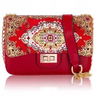 Torebka Damska Mała Na Ramię Crossbody Wizytowa Z Ekoskóry Orientalny Wzór - Torebki damskie Torebka Damska Mała Na Ramię Crossbody Wizytowa Z Ekoskóry Orientalny Wzór - Torebki damskie - miniaturka - grafika 1