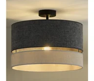 Lampy sufitowe - Duolla - Żyrandol natynkowy DOUBLE 1xE27/15W/230V śr. 40 cm szary - miniaturka - grafika 1