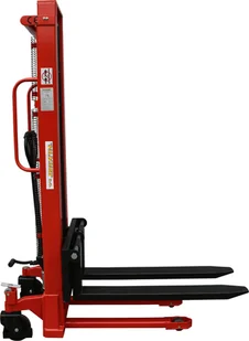 WÓZEK PALETOWY PALECIAK WIDŁOWY MASZTOWY PODNOŚNIKOWY SFH 1016 1T 1000KG 1.6 metra z regulowanym rozstawem wideł oraz pompą nożną - Wózki magazynowe - miniaturka - grafika 4