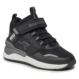 Trzewiki KangaRoos KD-Dose EV 18912-000-5003 Jet Black/Steel Grey - Buty dla chłopców - miniaturka - grafika 1