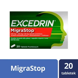 Novartis Excedrin Migrastop 20 szt. - Leki przeciwbólowe - miniaturka - grafika 1