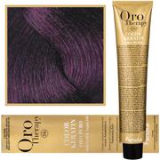 Farby do włosów i szampony koloryzujące - Fanola 5.2 Oro Puro Therapy Keratin Color 100 ML jasnobrązowy Fioletowy HC-18-53 - miniaturka - grafika 1