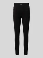 Legginsy - Legginsy o kroju slim fit z mieszanki wiskozy model ‘NORI’ - miniaturka - grafika 1
