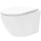 Miski WC - Rea Misa WC podwieszana Carlo Mini Rimless Flat Tornado Pro - miniaturka - grafika 1