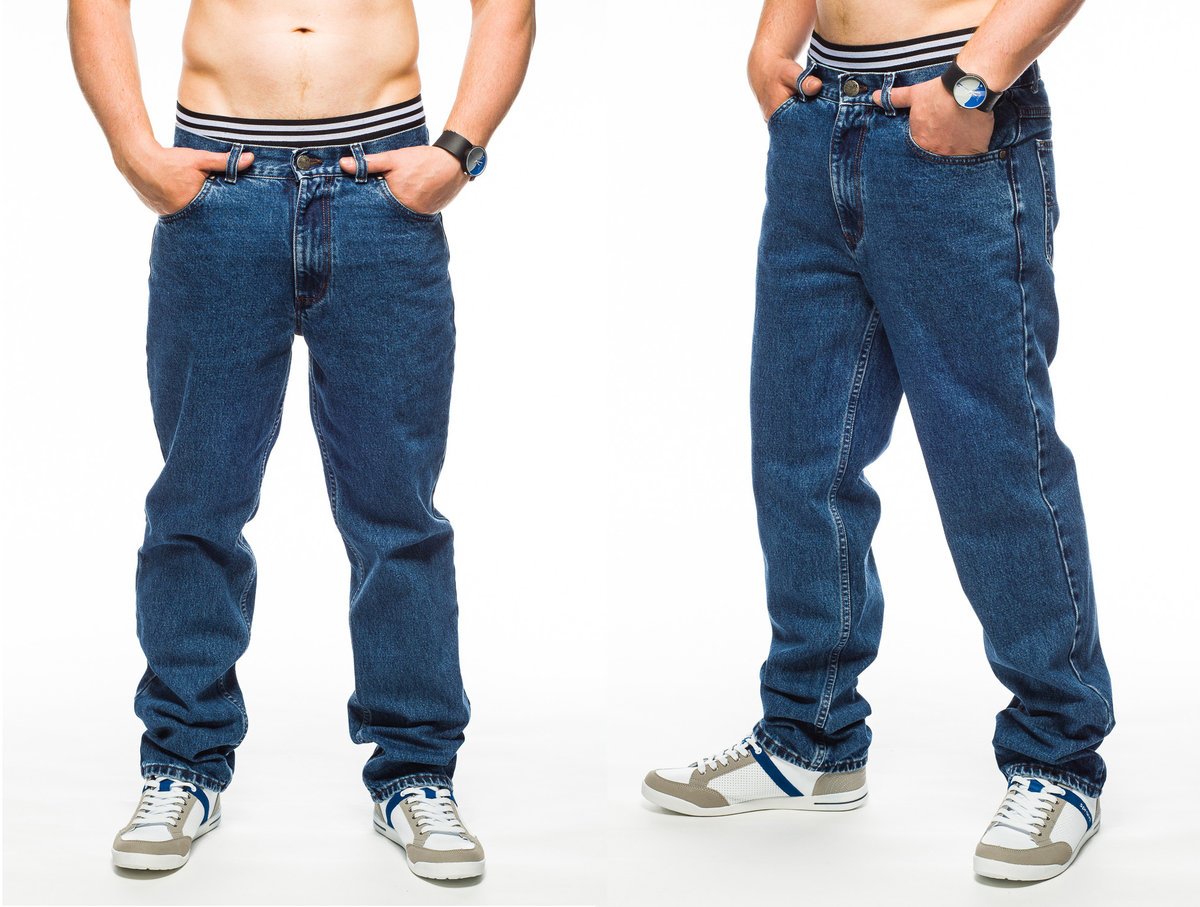 SPODNIE MĘSKIE KLASYCZNE STANLEY JEANS 001 94/L32