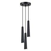 Lampy sufitowe - Lampa wisząca PRYSM 3P czarna SOLLUX LIGHTING - miniaturka - grafika 1