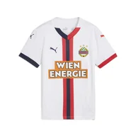 Odzież sportowa dziecięca - Młodzieżowa koszulka wyjazdowa SK Rapid Wiedeń 24/25 PUMA White Red Navy Blue - miniaturka - grafika 1