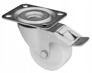 Zestaw jezdny koło skrętne z hamulcem plastikowe 80 mm - Meble modułowe i akcesoria - miniaturka - grafika 1