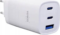 Ładowarki samochodowe - Ładowarka Verico MOJO GaN 65 W PD, 3-portowa (USB-A i USB-C) WH detaliczna - miniaturka - grafika 1