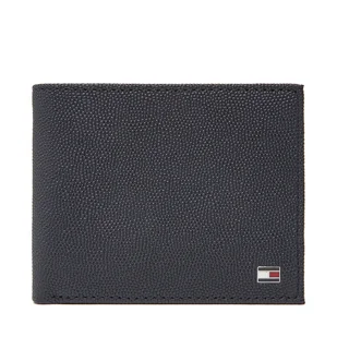 Duży Portfel Męski Tommy Hilfiger Th Flag Mini Cc Wallet AM0AM13518 Granatowy - Portfele - miniaturka - grafika 1